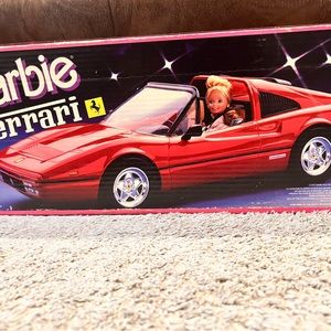 Vintage 1986 Barbie Red Ferrari Convertible by Mattel #3136